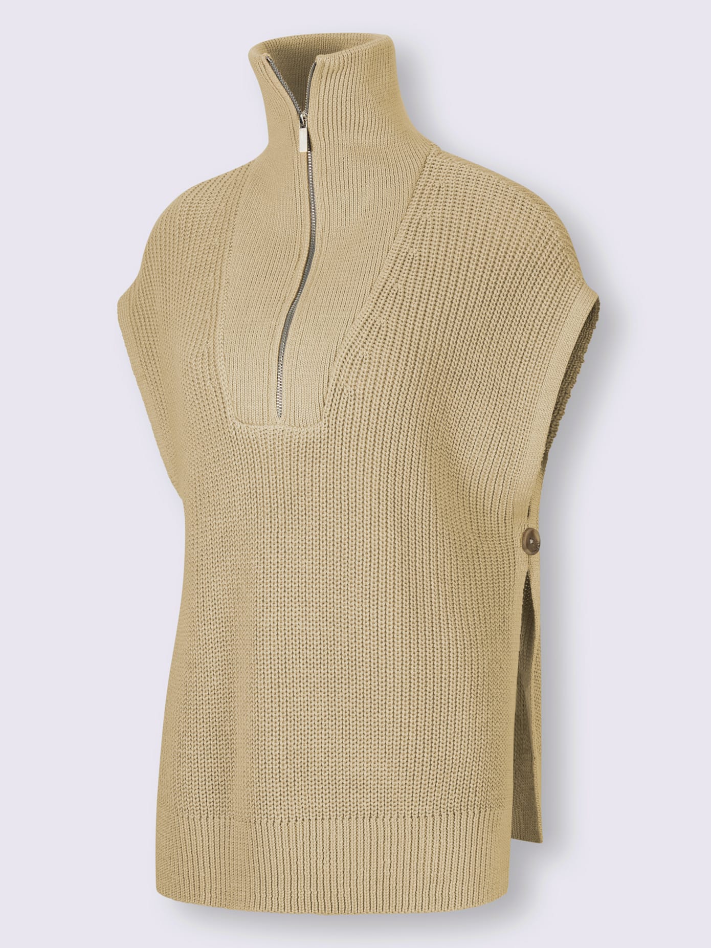 Débardeur en tricot col camionneur