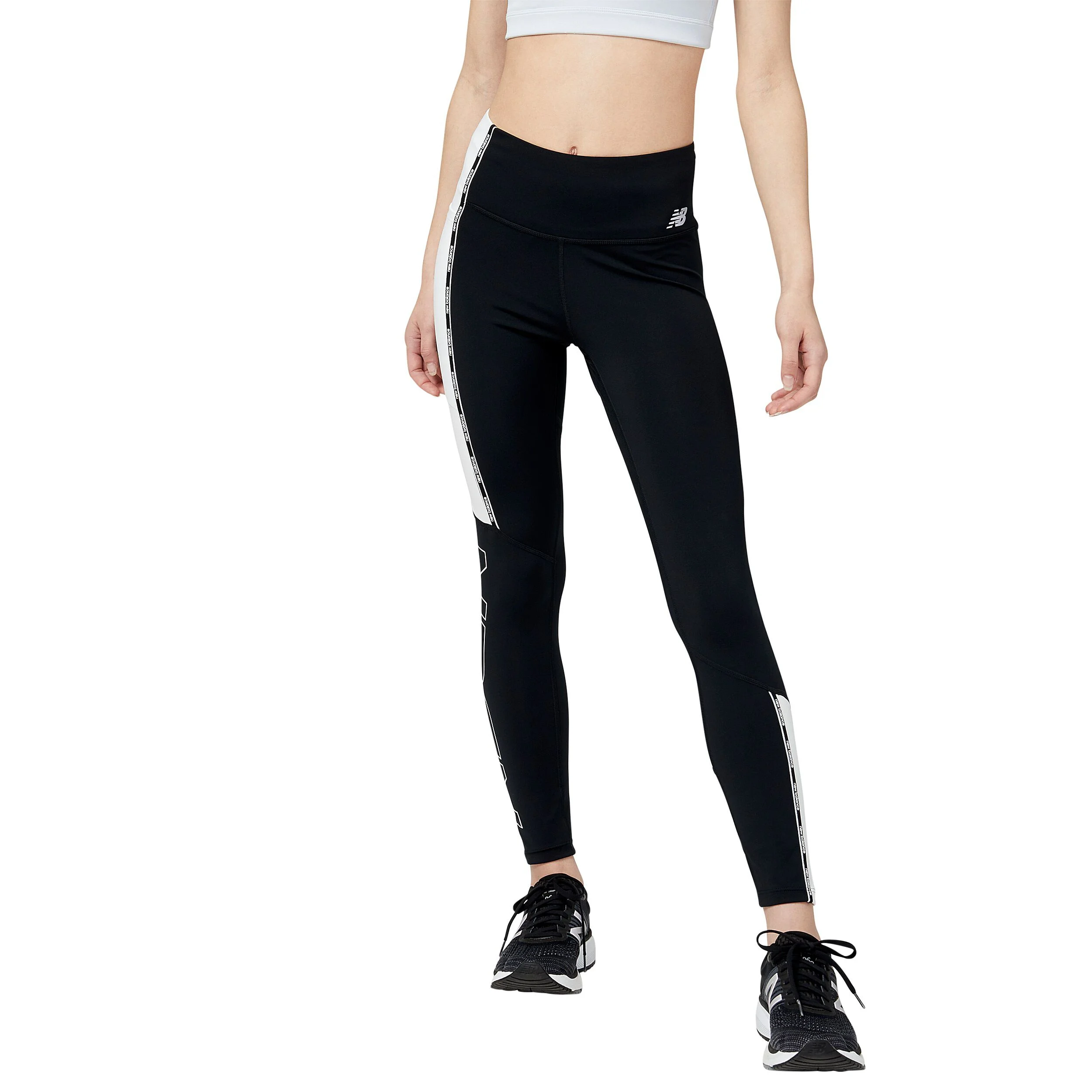New Balance Accelerate Pacer 7/8 Collant Tight Femmes - Noir , Blanc