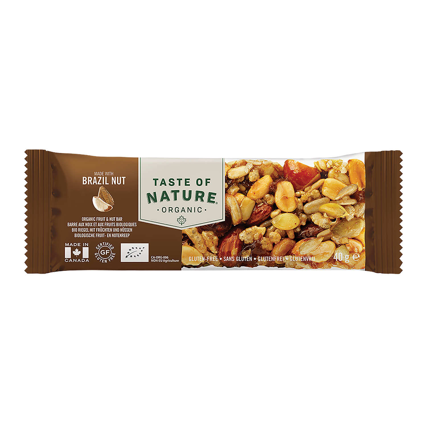 Barre bio aux noix du Brésil - Vegan et sans gluten