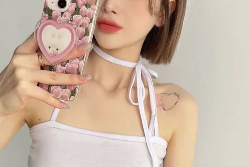 SeoulPop - Effen slim-fit camisole top