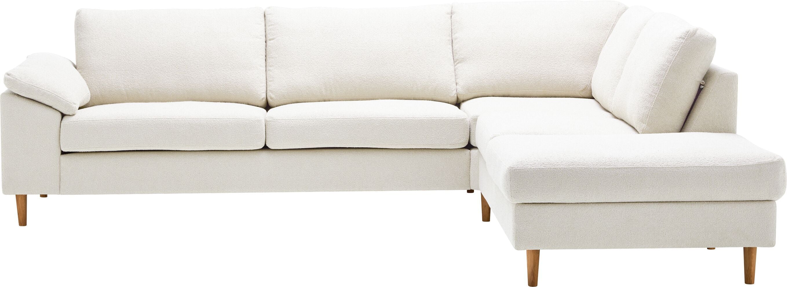 DIENER B St Enna 2.5er Sofa Otto R weiss - Weiss / B: 279.0 cm x T: 225.0 cm x H: 81.0 cm