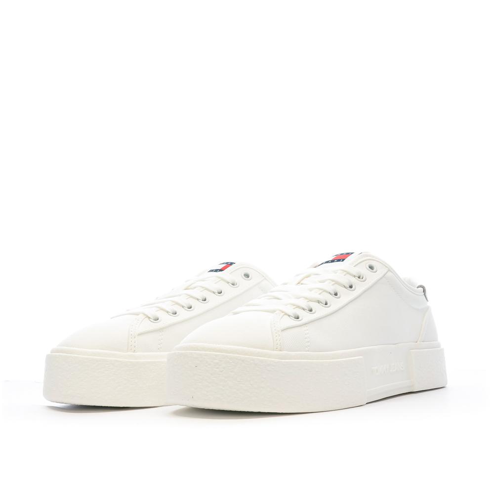 Tommy Hilfiger Baskets Blanches Femme Tommy Hilfiger Foxing Flatform