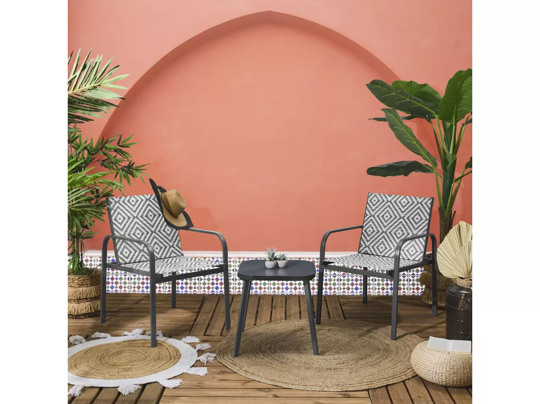 Salon De Jardin Mexico Noir