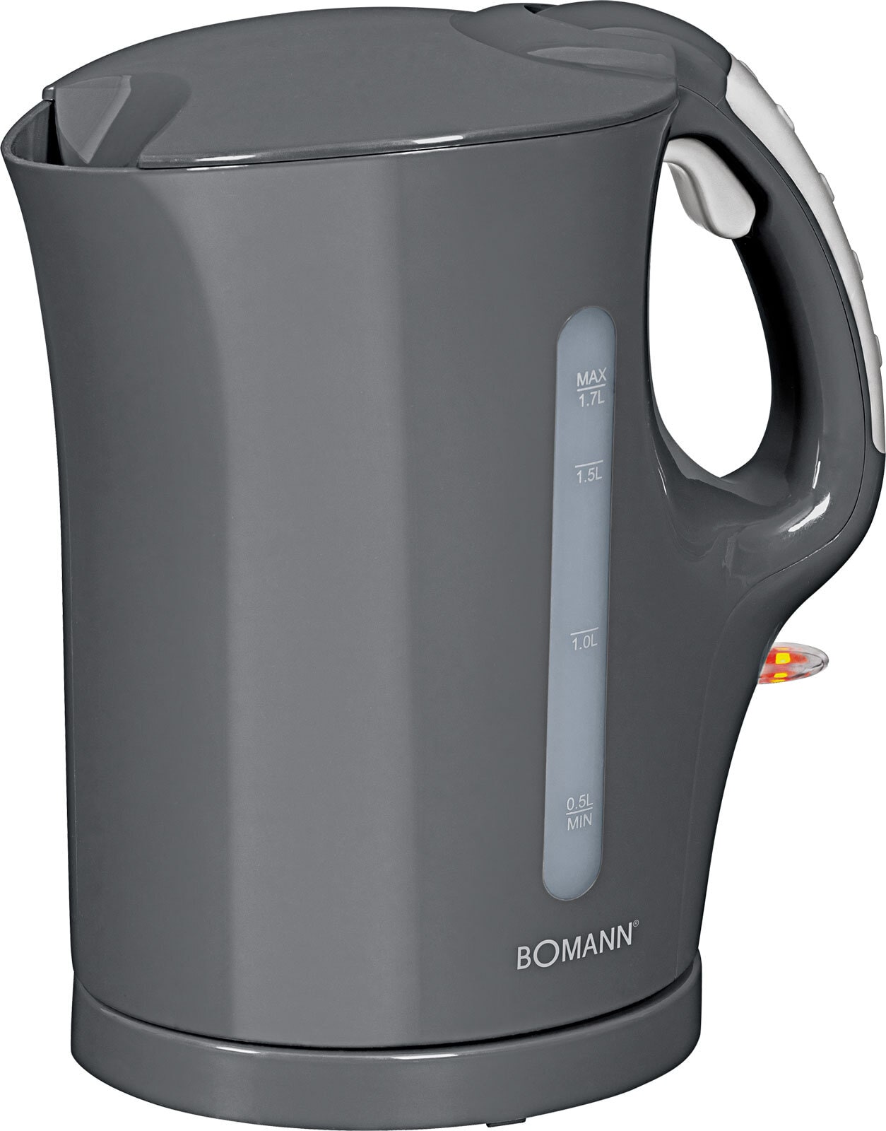 BOMANN Wasserkocher WK 5011 CB 1,7 Liter grau