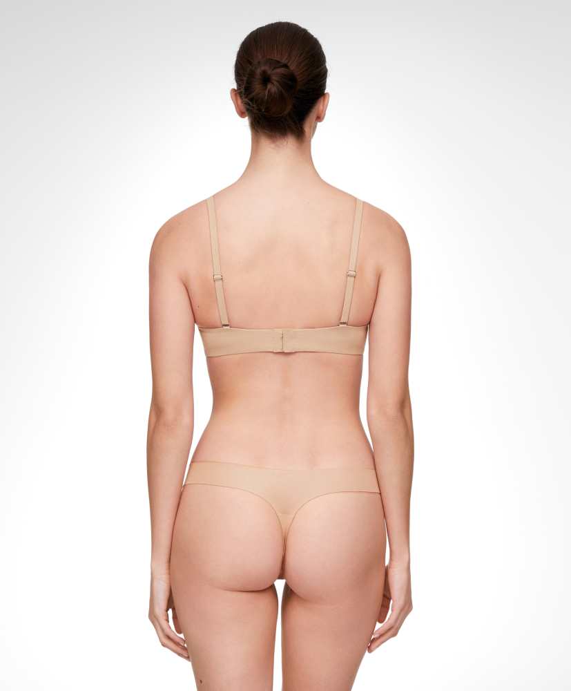 Sutiã triangular push-up de algodão