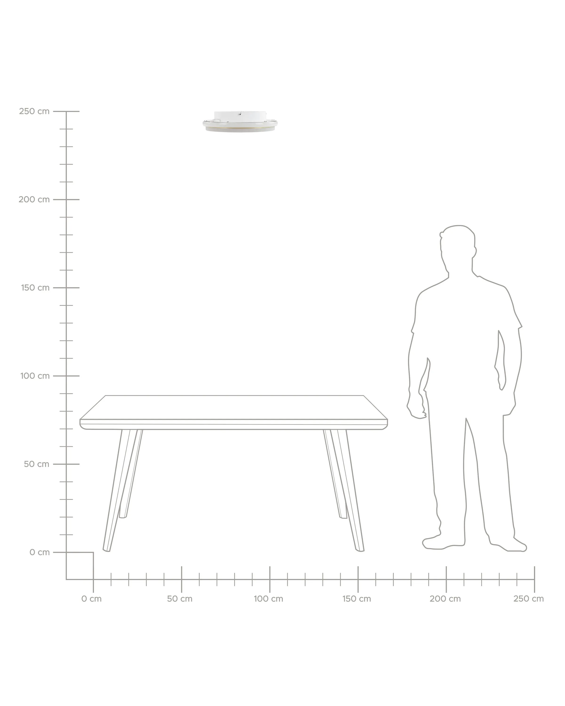 LED plafondlamp TAPING Metaal Goud
