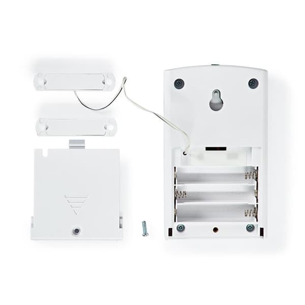 Nedis Dør Vindu Alarm | Batteri drevet | 3x AAA/LR03 | 85 dB | Hvit