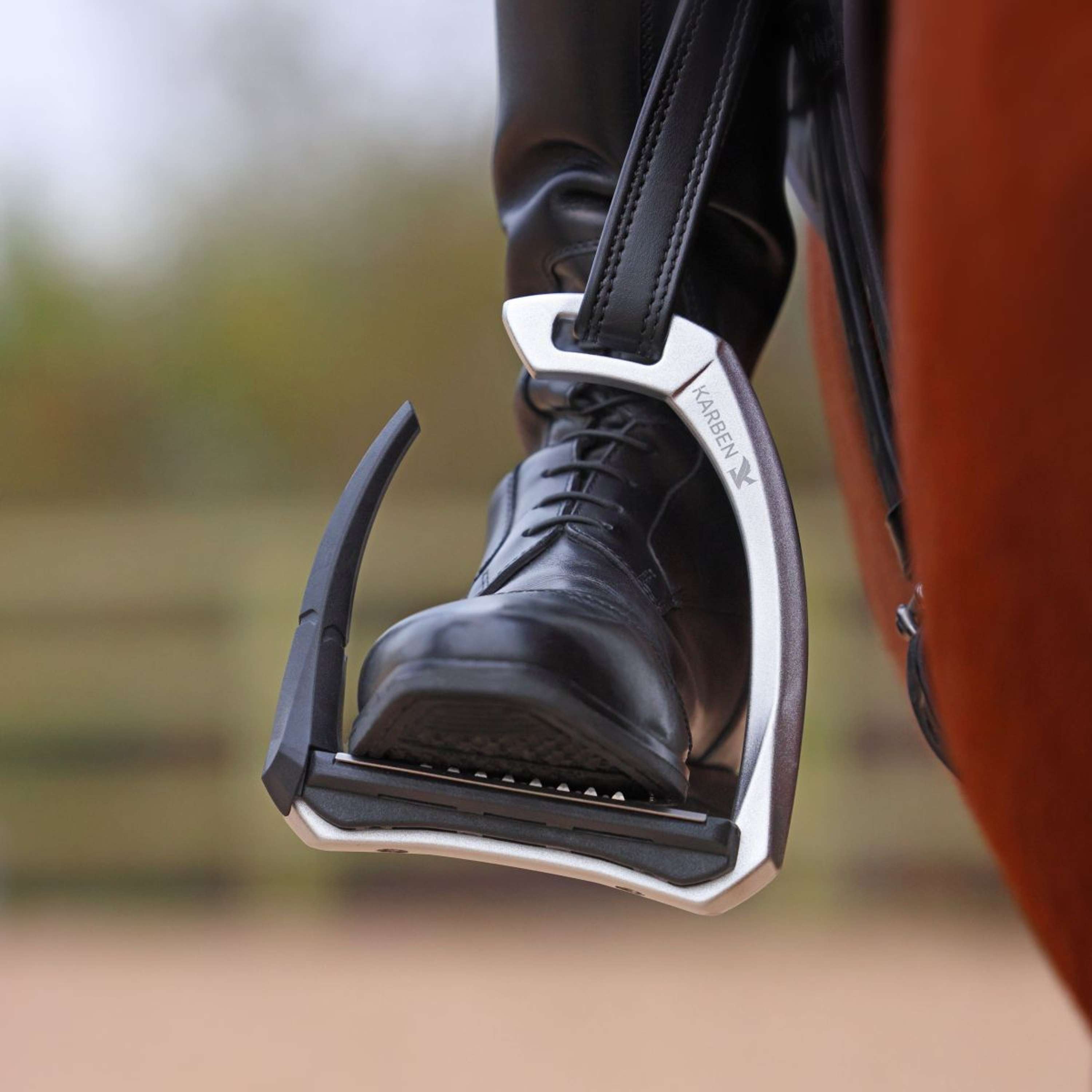 Karben by Shires Stijgbeugels Ultra Grip FX Zwart