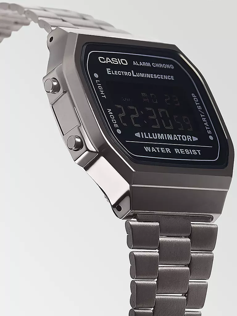 CASIO Uhr VINTAGE SILBER A168WEGG-1BEF silber