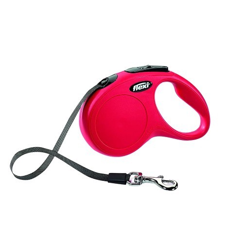 Guia extensível Flexi Classic para cães, 5 m, vermelha