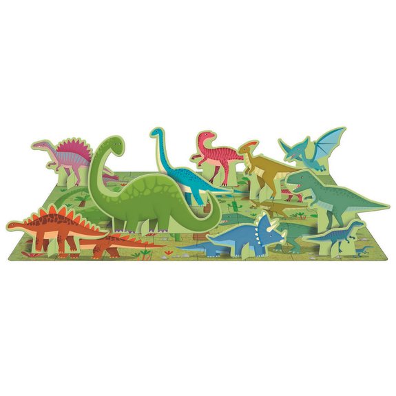 Les dinosaures - Livre + Puzzle 40 pièces