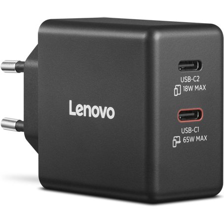 Lenovo 40AW065BEU adaptateur de puissance & onduleur Intérieur & extérieur 65 W Noir