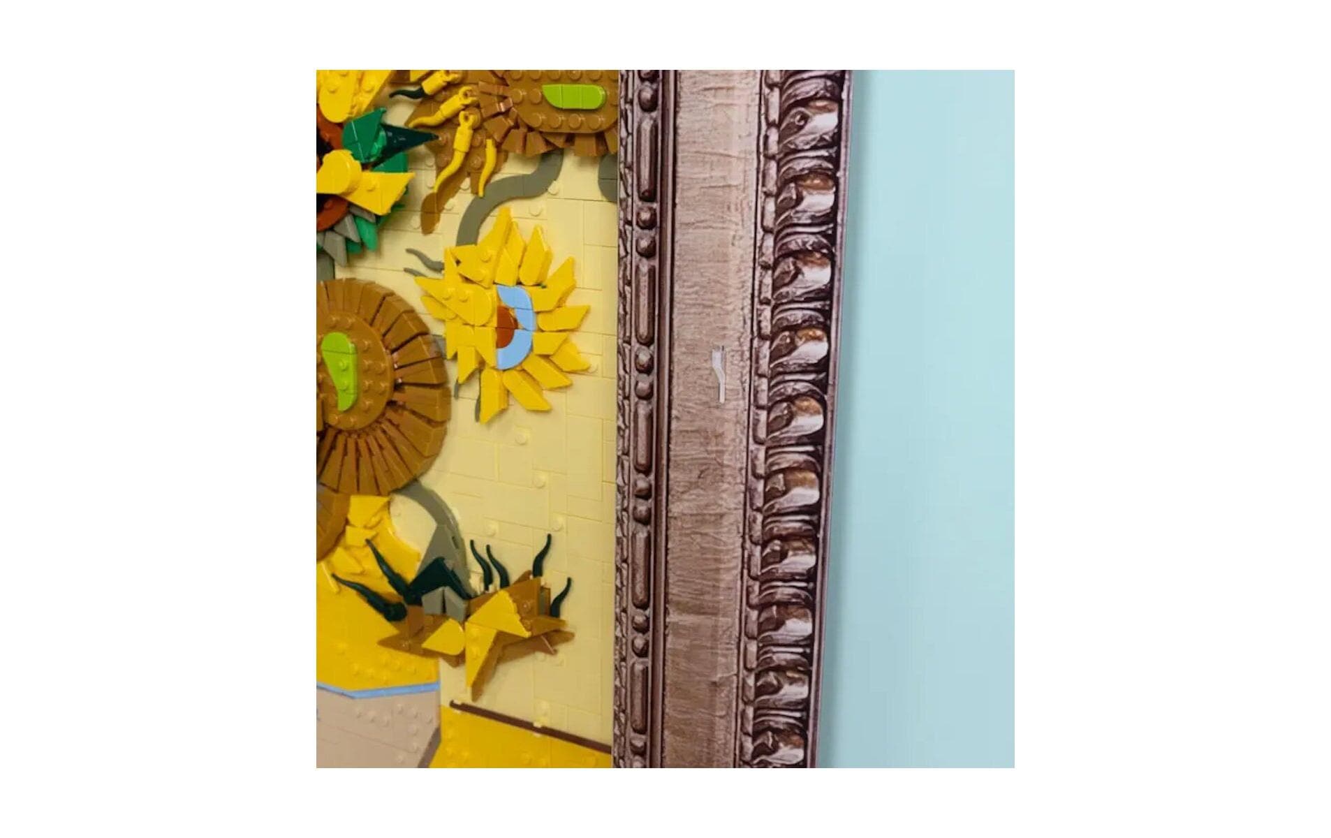 Acryl-Wand-Display für Vincent van Gogh Sonnenblumen 31215<br>Robustes Acryl-Wand-Display für die LEGO Sammlung