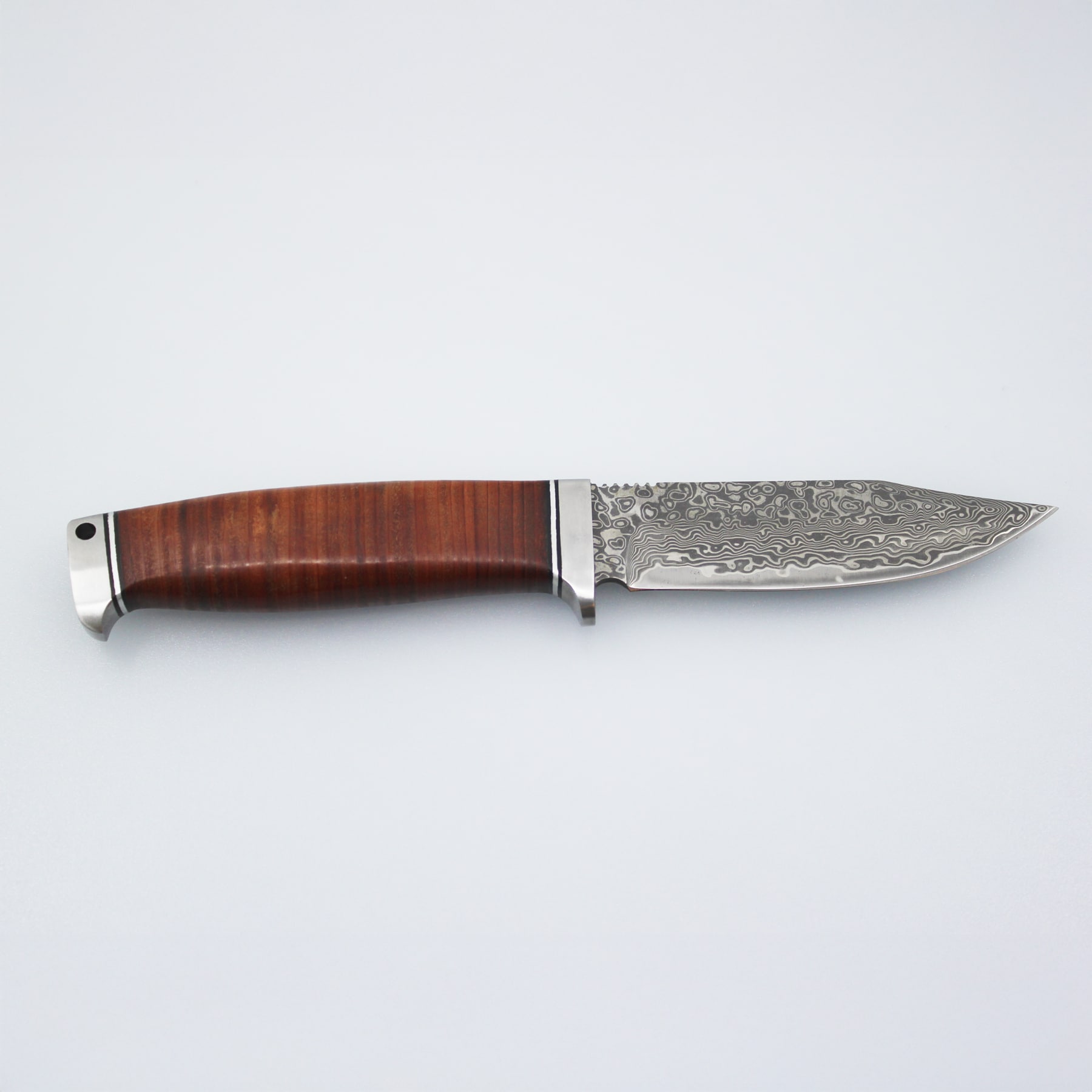 Falkeberg Bushmaster, Turkniv<br>Knivblad i Damaskus-stål