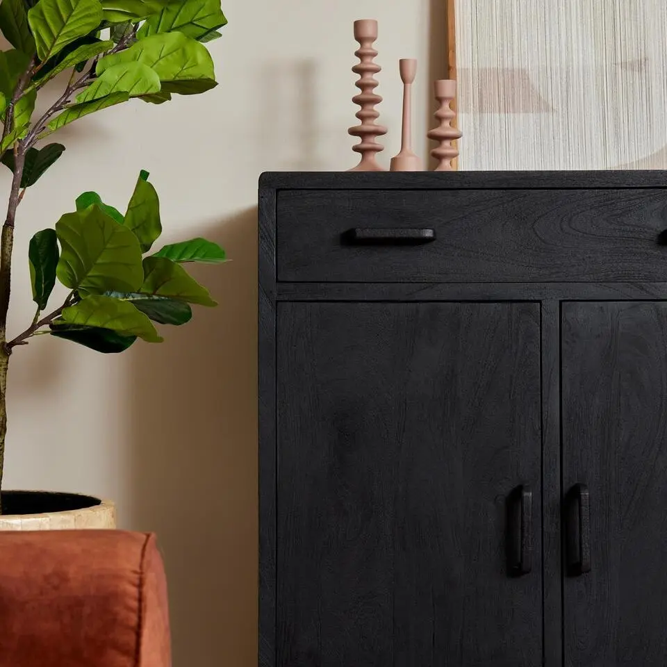 StarFurn - Kabinet kast Omaha - 100 cm - zwart