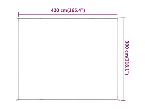 Auvent vertical Vert clair 300x420 cm Tissu oxford