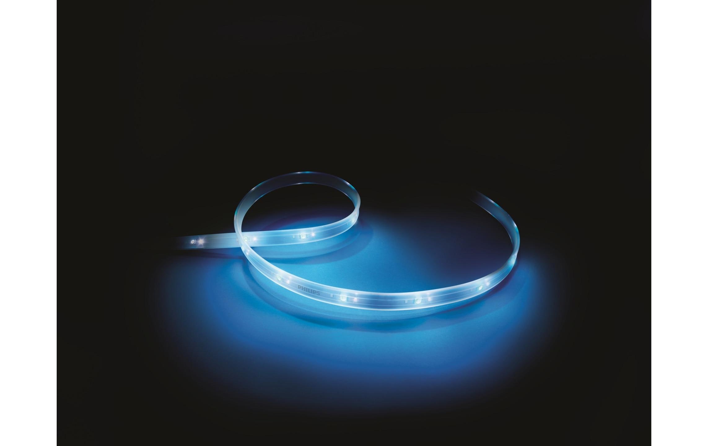 White & Color Ambiance Lightstrip Plus 2m BasisKabellose, mittels Smartphone steuerbare Leuchtstreifen