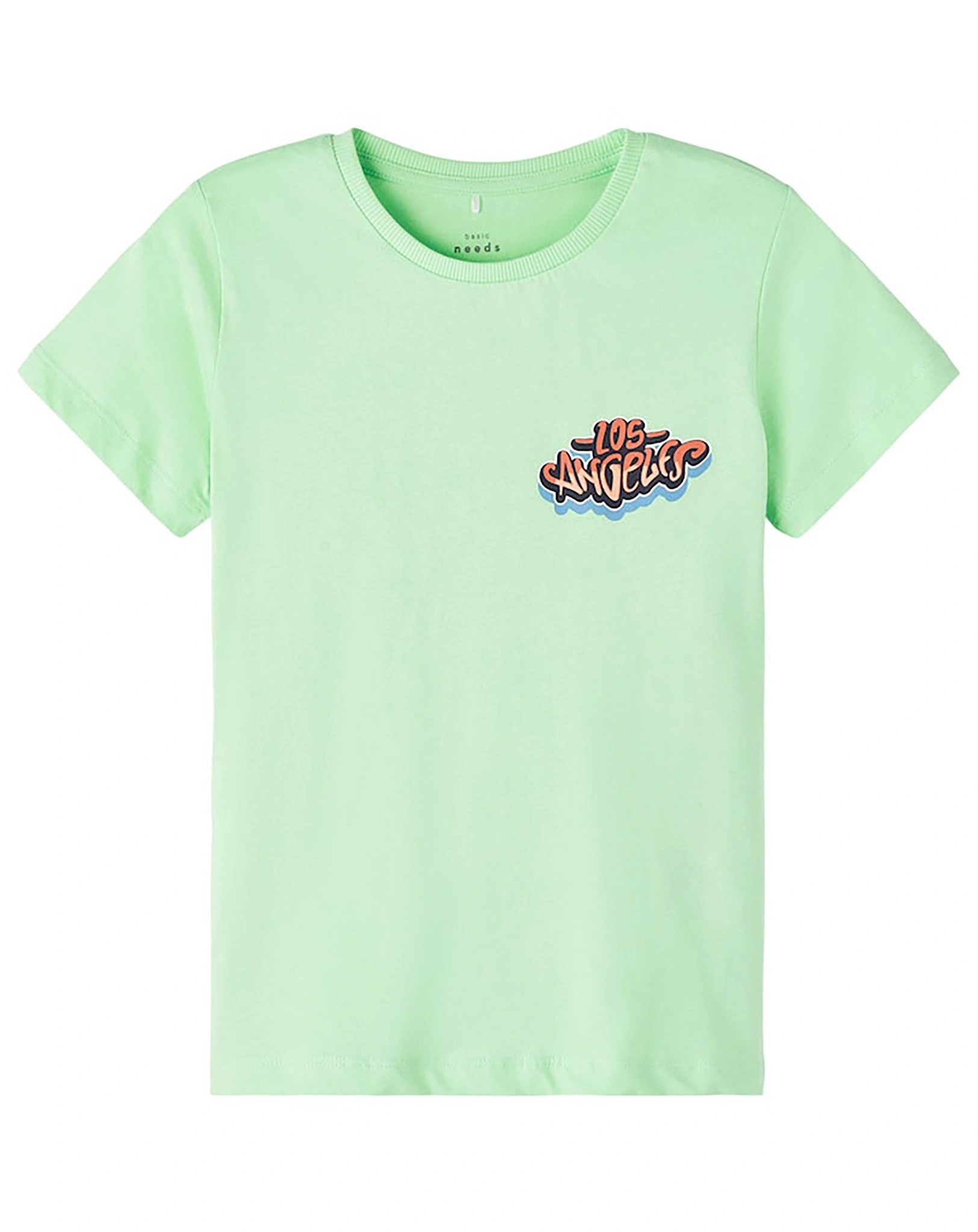 T-Shirt NKMVELIX in green ash