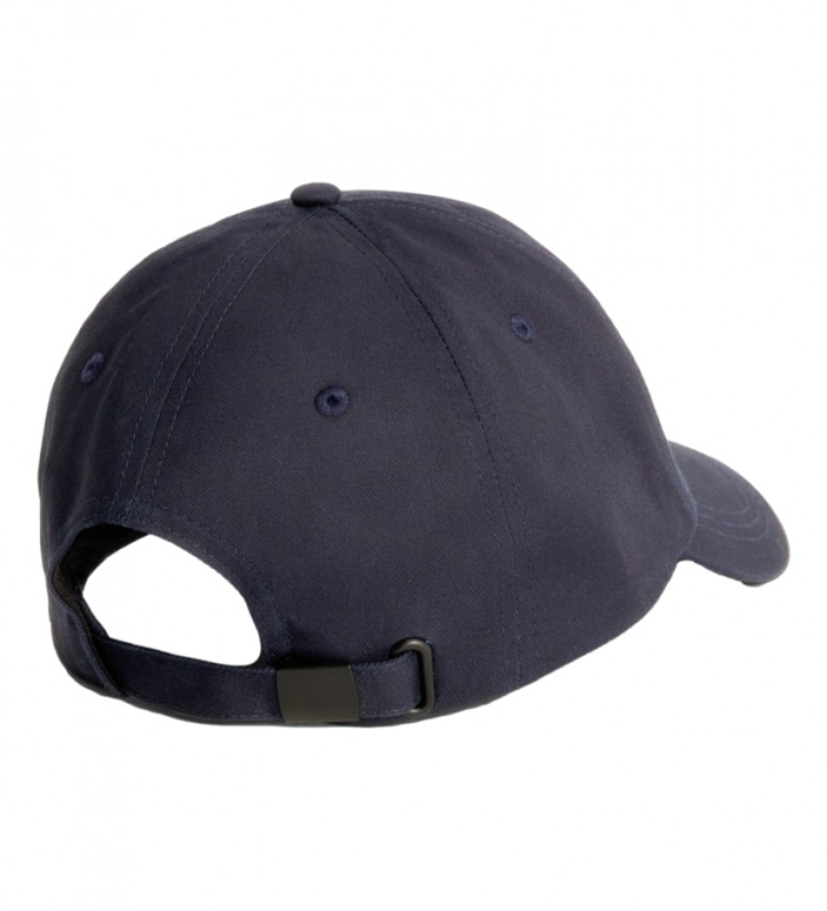 Boné Calvin Klein de sarja de algodão azul marinho com logo