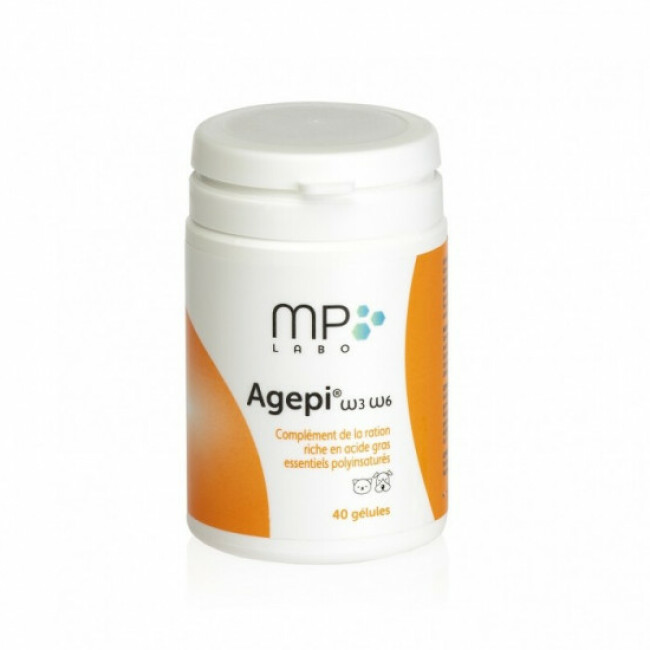 Agepi Omega 3 et 6 Compléments alimentaires pour pelage chiens et chats