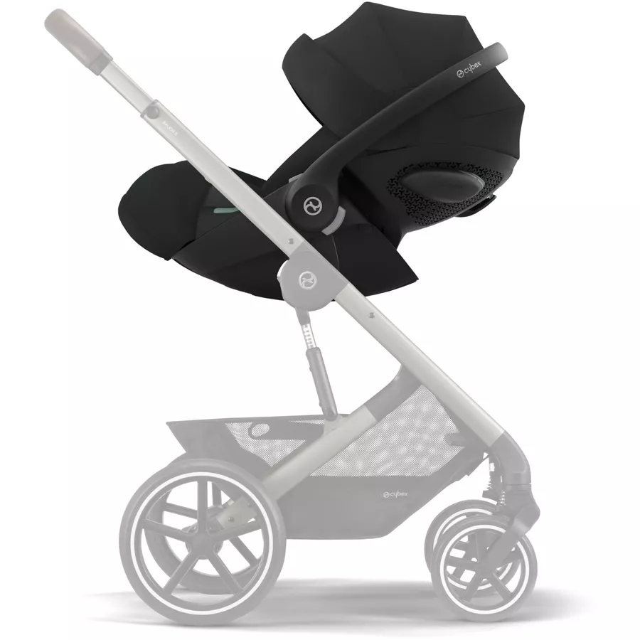 cybex GOLD Babyschale Cloud G i-Size Plus Moon Black Plus mit Basisstation Base G