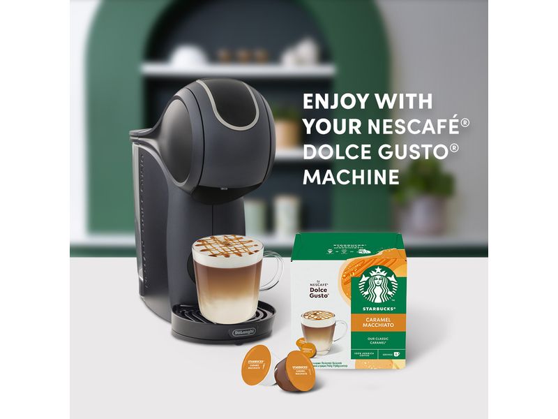 Starbucks Kaffeekapseln Caramel Macchiato 6 Portionen Nescafé Dolce Gusto kompatible Kaffeekapseln