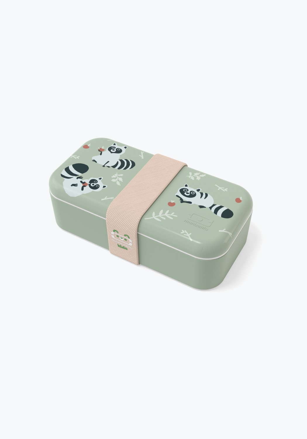 Monbento Kinder-Lunchbox Foodie Green Raccoon
