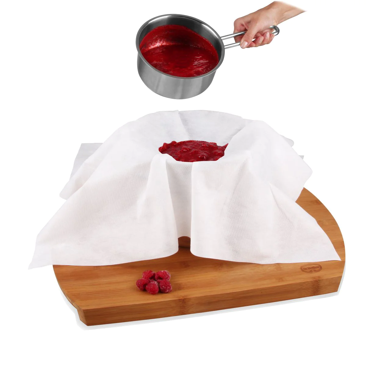 Tissu filtrant pour confiture Confiture Dr. Oetker