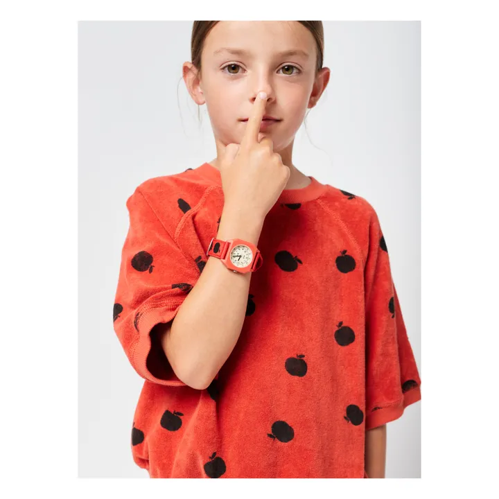 Mini Kyomo Collaboration Bobo Choses x Mini Kyomo - Montre Nylon Recyclé Pomme | Rouge