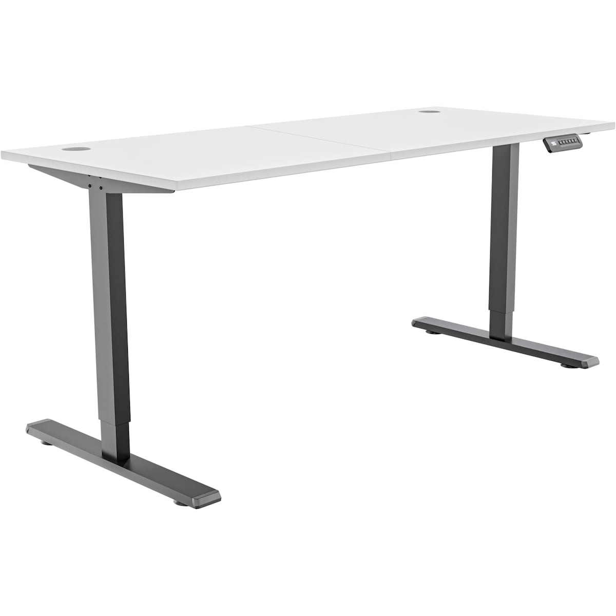 Piranha E-Base 140 høydejusterbart skrivebord (sort/hvit)