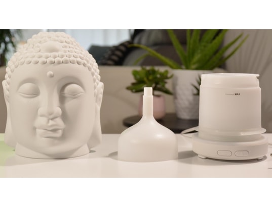 ZEN AROME - Diffuseur d'huiles essentielles Diffuseur tête de bouddha ultrasonique amida