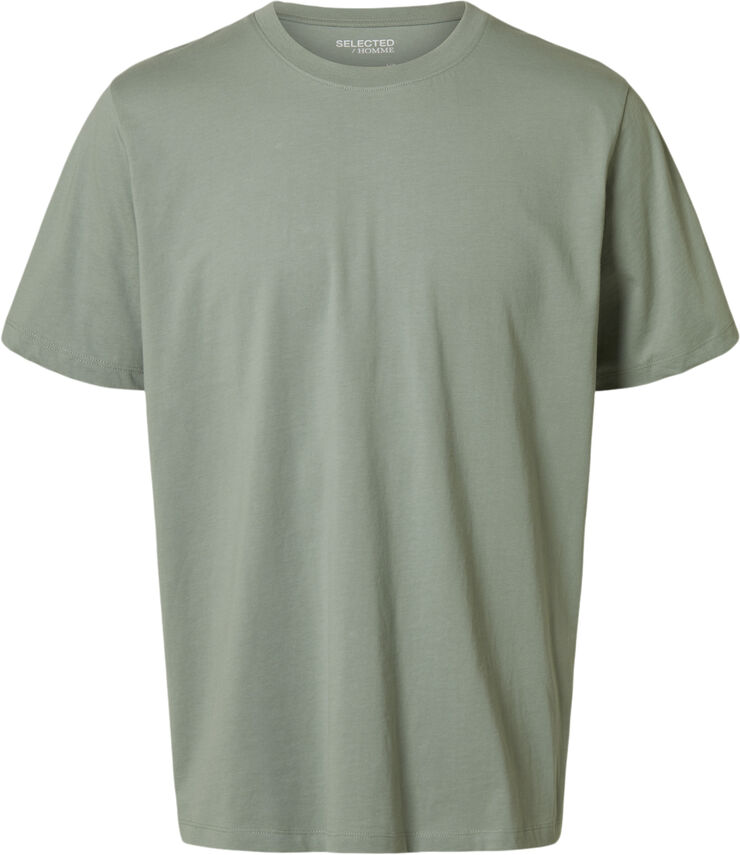 Selected Homme SLHASPEN SS O-NECK TEE NOOS Iceberg green