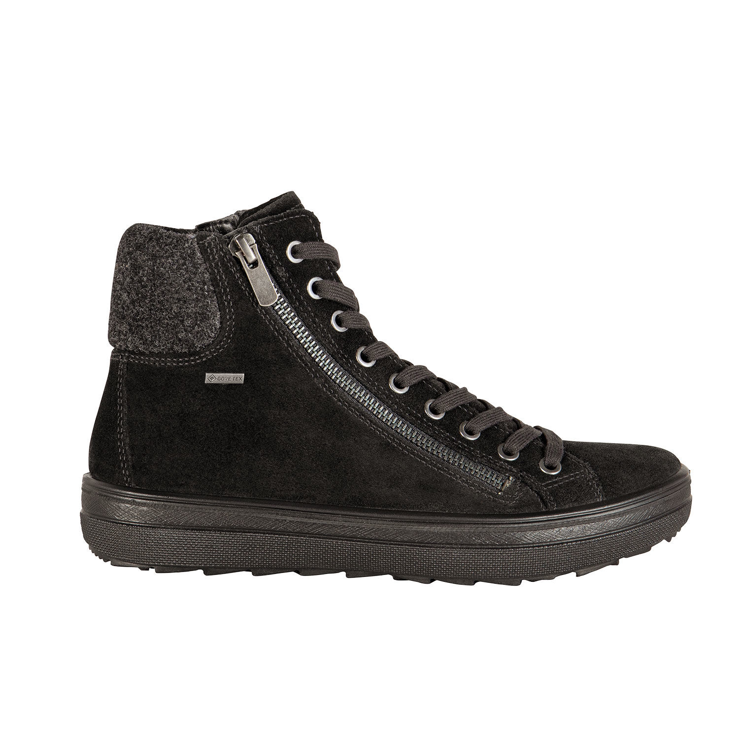 Legero Schnür-Stiefelette aus Veloursleder mit Gore-Tex