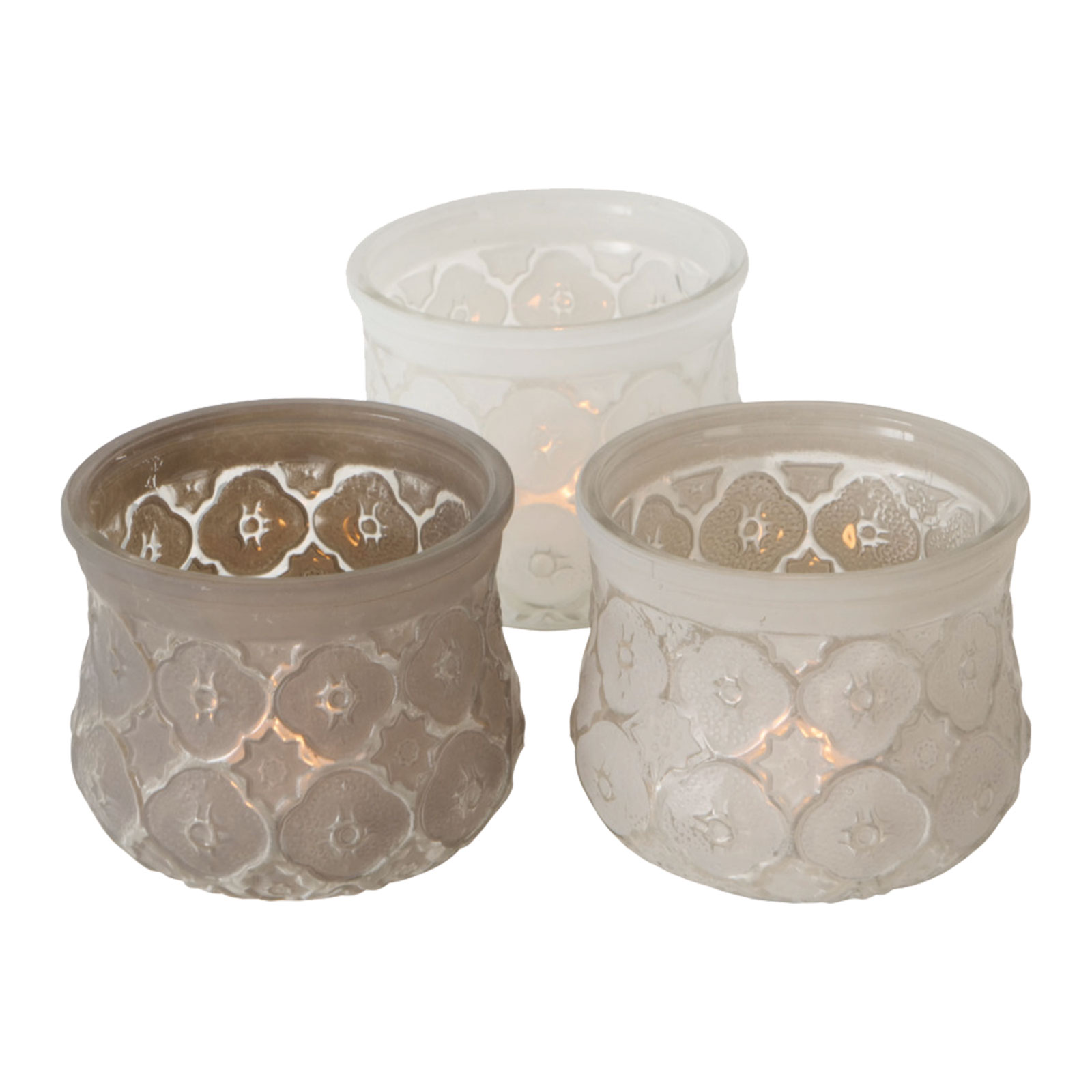 Windlicht - Glas - Ornament - 9 cm hoch