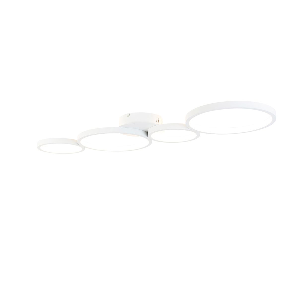 Plafondlamp wit incl. LED 3 staps dimbaar 4-lichts - Lupolo