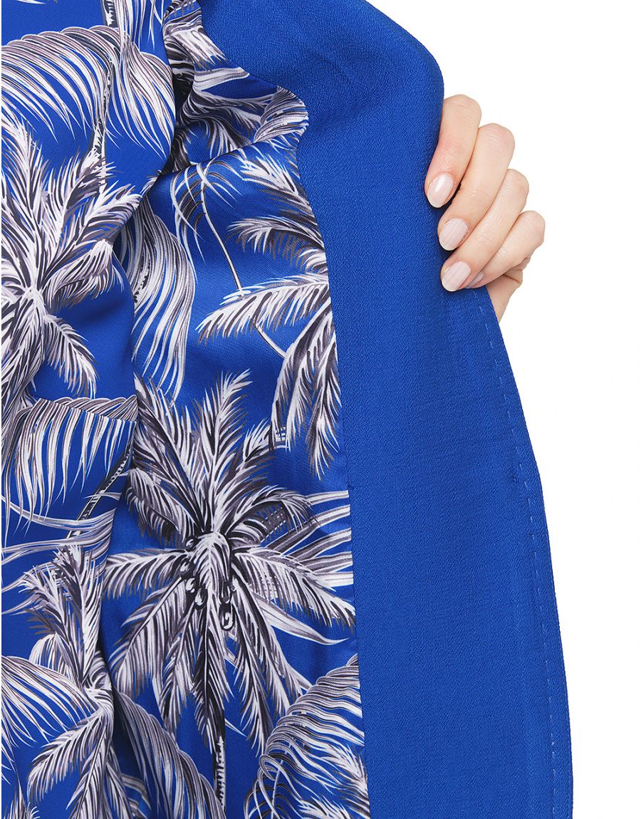 Veste chic bleu roi