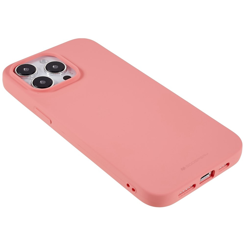 Mercury Goospery - iPhone 14 Pro Max Gummi Case Hülle - Rosa (Matt)