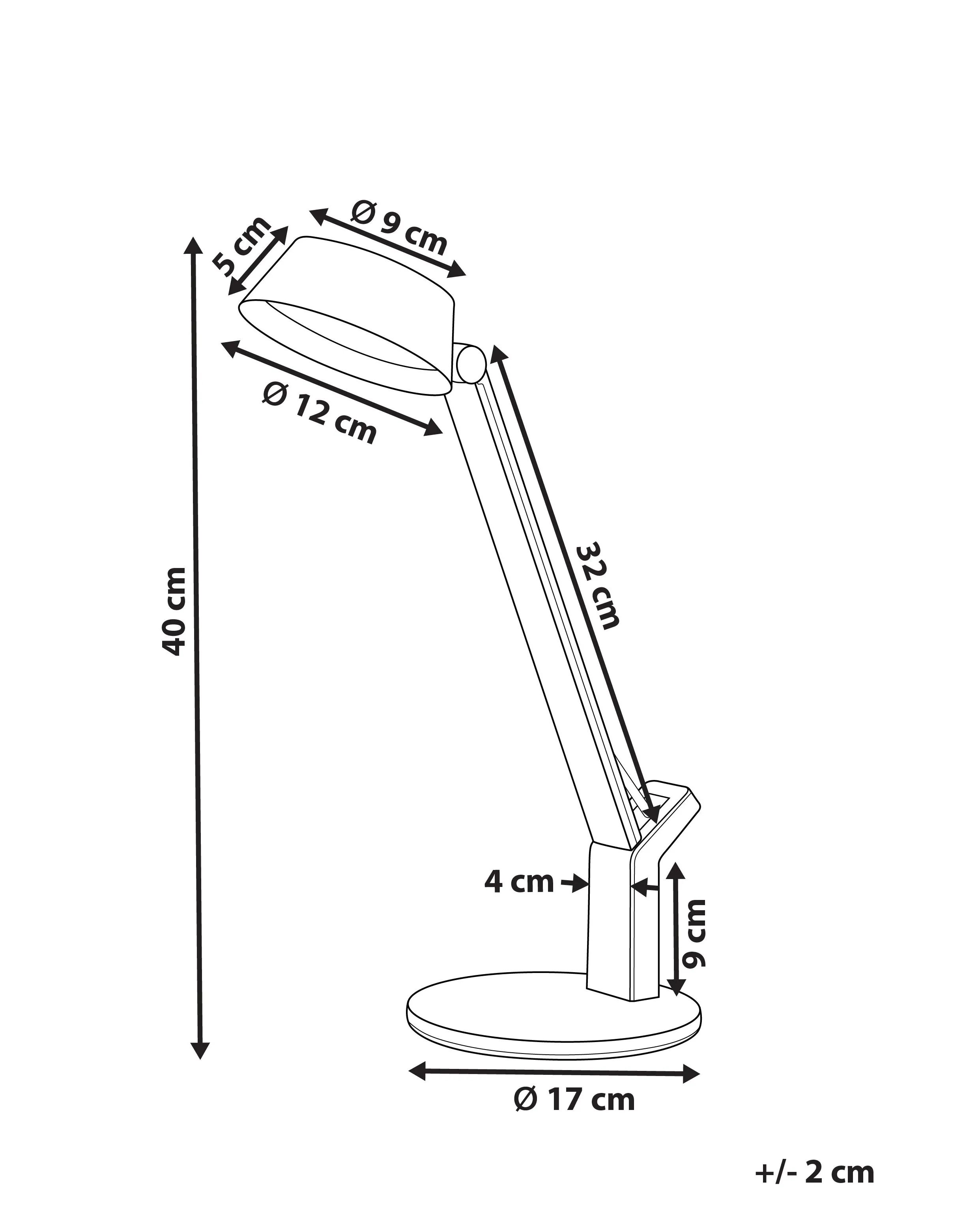 LED bureaulamp CHAMAELEON met USB-poort Metaal Messing