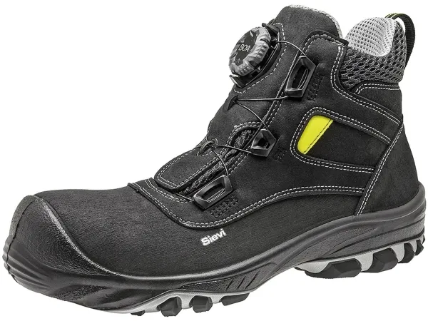 Sievi Roller High  S3, Hanstik, Safety boots, Sort, Grå, EUE, EN ISO 20345: S3 SRC, Polyurethan (PU)