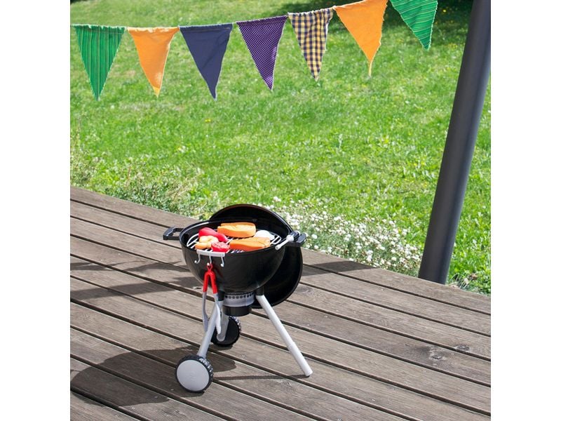 Klein-Toys Weber Kugelgrill Kinder-Grill mit Licht, Sound und zahlreichem Zubehör