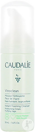 Caudalie Vinoclean Mousse Nettoyante Fleur De Vigne Visage Et Yeux Toutes Peaux Flacon Pompe 50ml
