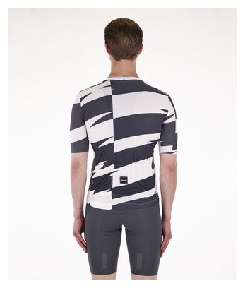 Maillot Manches Courtes Santini Furia Blanc/Noir