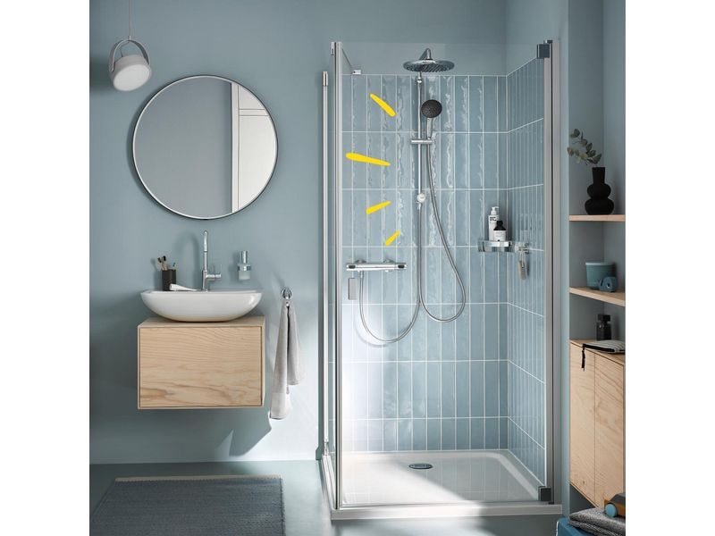 GROHE Duschsystem Vitalio Start 250 Chrom Wassersparende Duschsäule inkl. Umsteller
