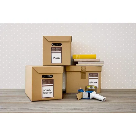Avery Zweckform 62012 Umzugs-Etiketten, 97 x 148 mm, 6 Etiketten, 3 Farben pro Packung