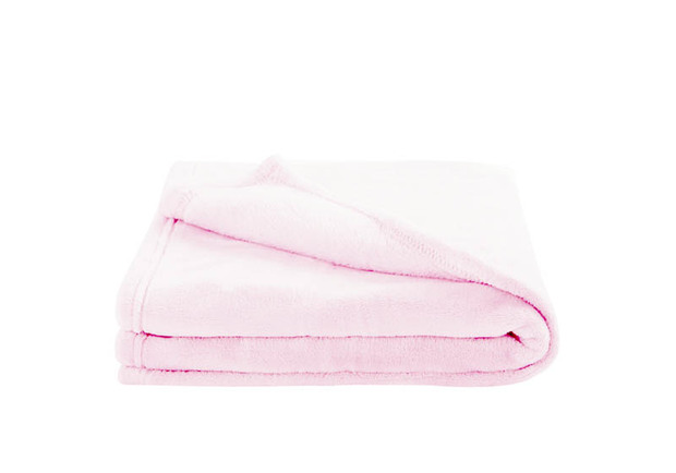 Couverture 100x150 cm microfibre Light Rose - BEBE9 CREATION