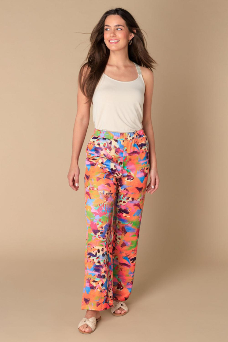 Ivy Beau multi color dames broek