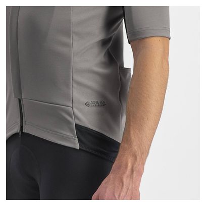 Maillot Manches Courtes Castelli Gabba RoS 2 Gris Clair/Foncé