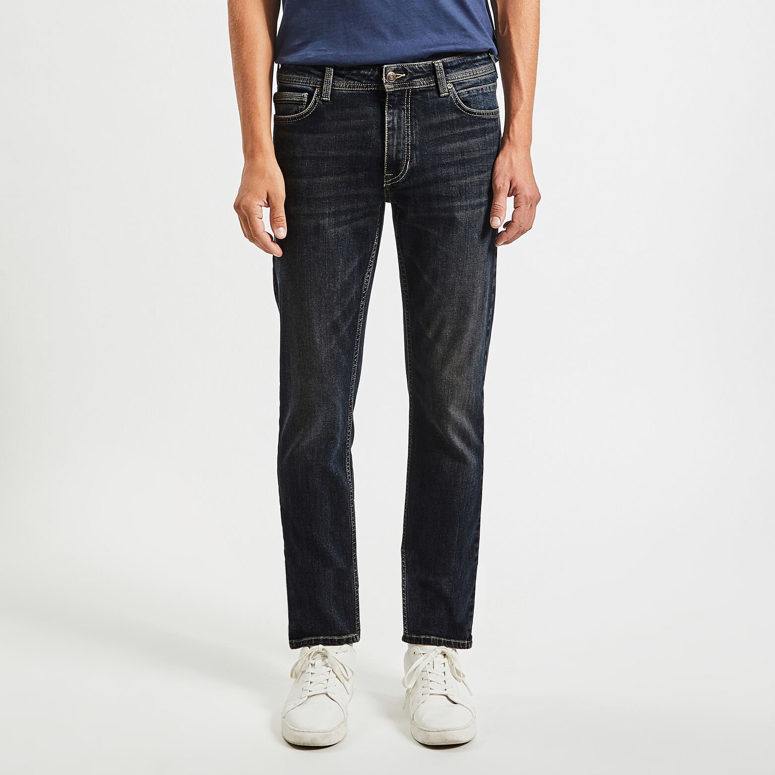 Jean straight 3 longueurs Noir