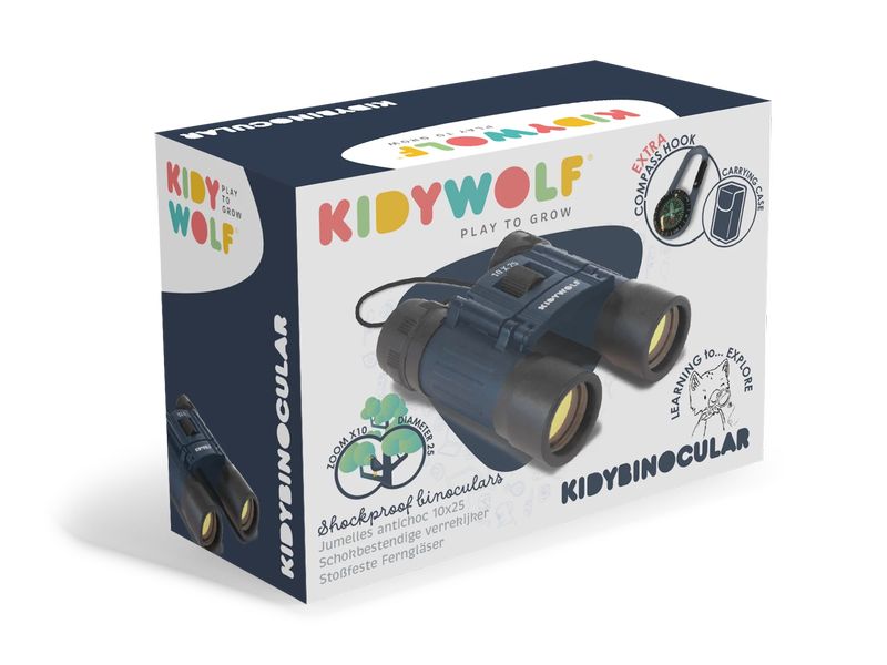 Kidywolf Fernglas 10-fache Vergrösserung Fernglas mit 10-facher Vergrösserung für klare Sicht