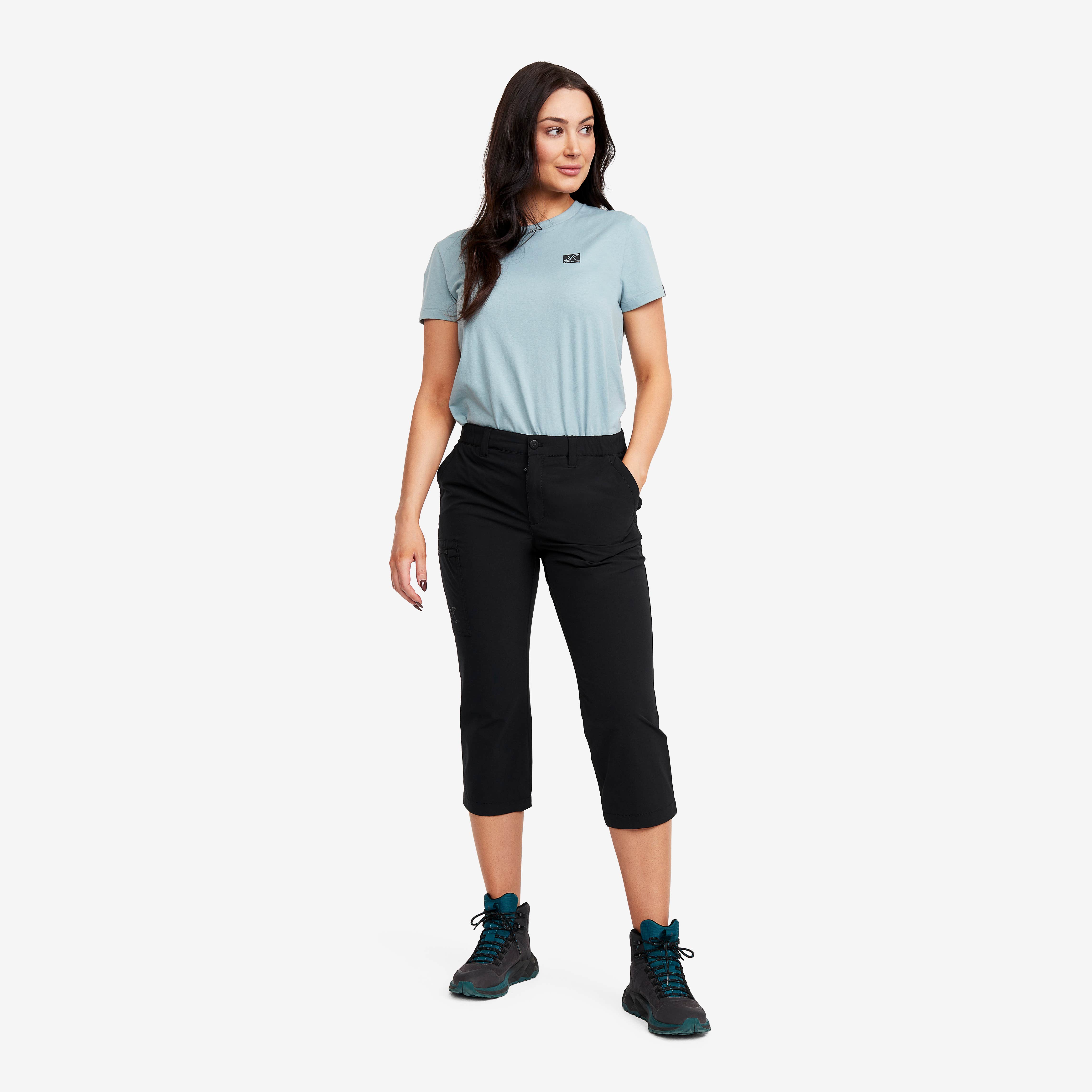 Adventure 3/4 Stretch Pants Dame Black
